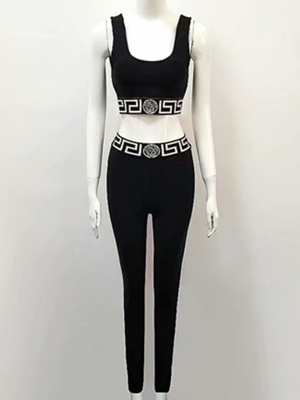 时尚风提花弹力紧身绷带欧美晚装