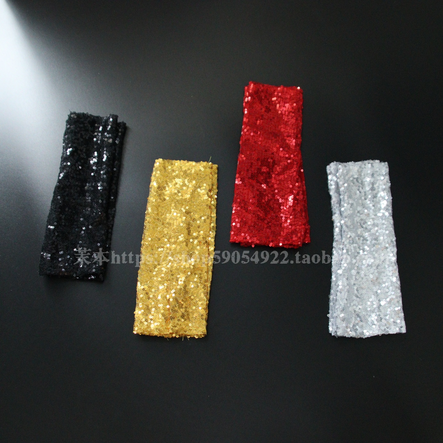 新款时尚黑色银色漆皮短款半指露指朋克手套舞台演出cos辣妹袖套