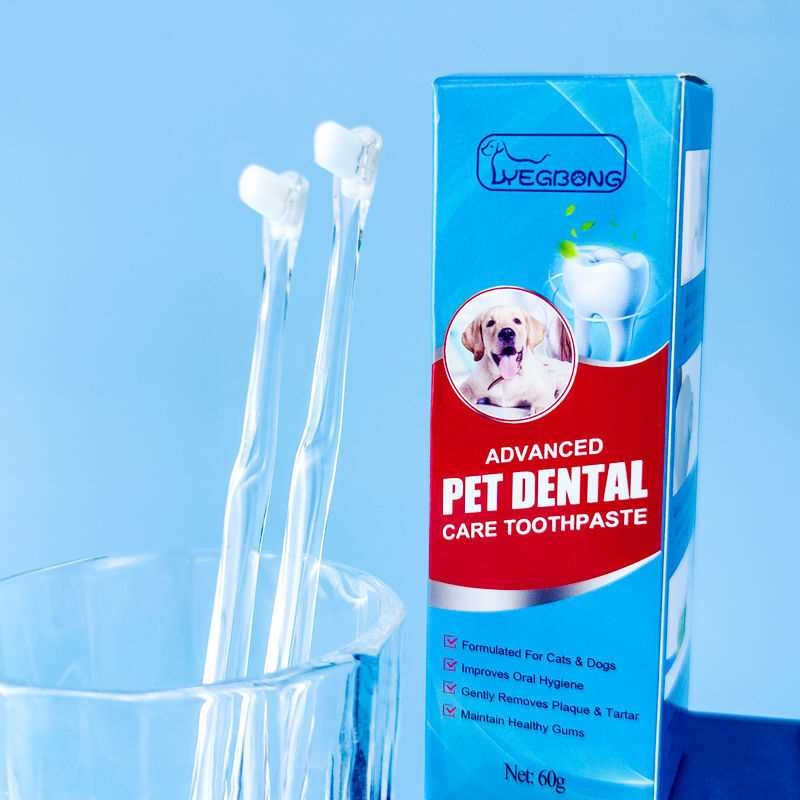 猫咪狗狗牙刷牙膏套装万毛软毛小牙刷宠物泰迪狗牙膏可食用去口臭