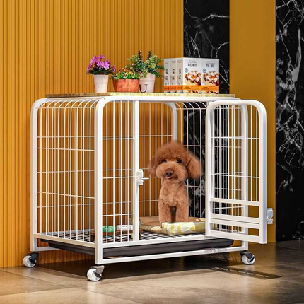 狗笼子大型犬中小型狗金毛拉布拉多柯基边牧带厕所分离室内家用窝