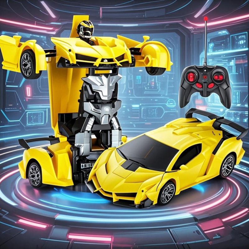 变形遥控汽车男孩礼物金刚机器人儿童玩具车蜘蛛人