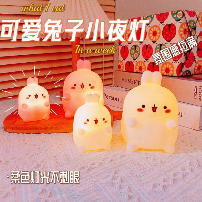 创意礼品送同学生日小礼物女生男朋友毕业闺蜜兔子卡通小夜灯实用
