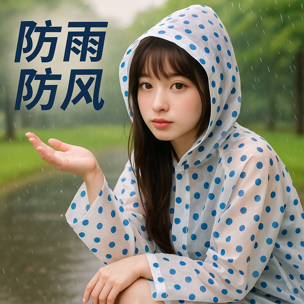 非一次性雨衣出游可爱成人旅行便携加厚雨披户外登山透明连体女生