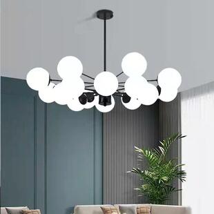 北欧轻奢客厅灯具个性 创意灯简约现代大气卧室书房餐厅灯魔豆吊灯