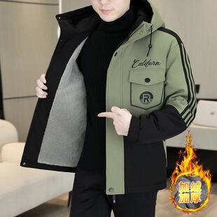 冬天青少年棉服男士2026新款冬季学生加厚棉衣男装保暖棉袄衣服男
