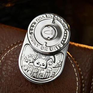 暴躁兔MIX推牌律动不锈钢机械棘轮EDC解压玩具潮玩指尖陀螺乐派版