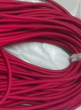 红色10mm8MM6mm4mm粗进口乳胶松紧绳 粗弹力绳 刹车绳 圆松紧带