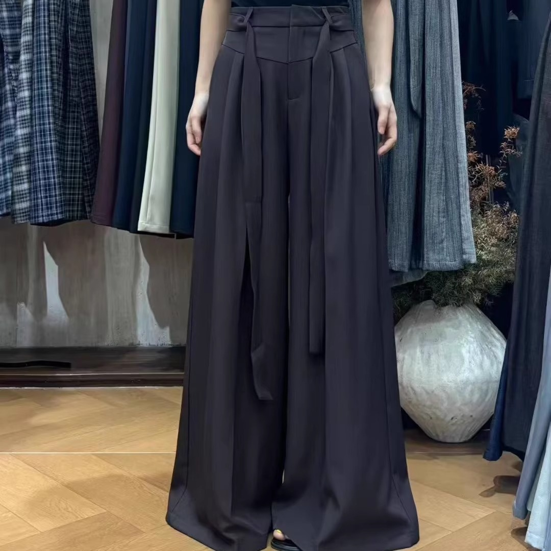 高腰显瘦垂感休闲裤小个子