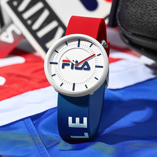 FILA斐乐硅胶时尚撞色手表