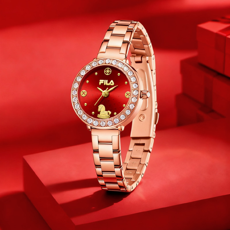 FILA斐乐马年新年礼物轻奢小绿表礼盒送女友生日礼物新款腕表6746,手表,欧美腕表,淘宝优惠券,粉丝福利购,淘宝优惠卷