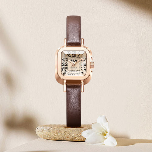 FILA斐乐复古水钻小方糖手表