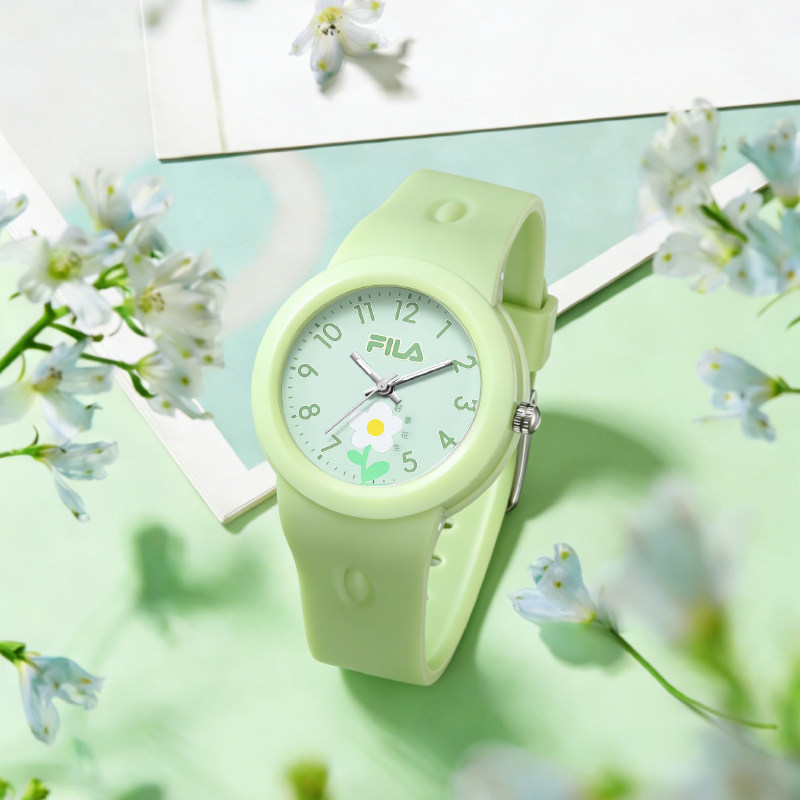 FILA斐乐手表防水果冻学生手表潮流运动硅胶初高中女石英腕表6849