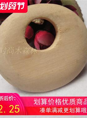 diy耳环项链吊坠手绘实木原材料
