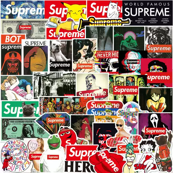 Personalized Trendy Brand Graffiti Stickers for Laptops, Suitcases, Scooters, Water Bottles, Electric Vehicles, Car Decoration Stickers