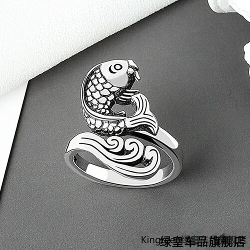 饰孔雀开口泰银钩针玩毛