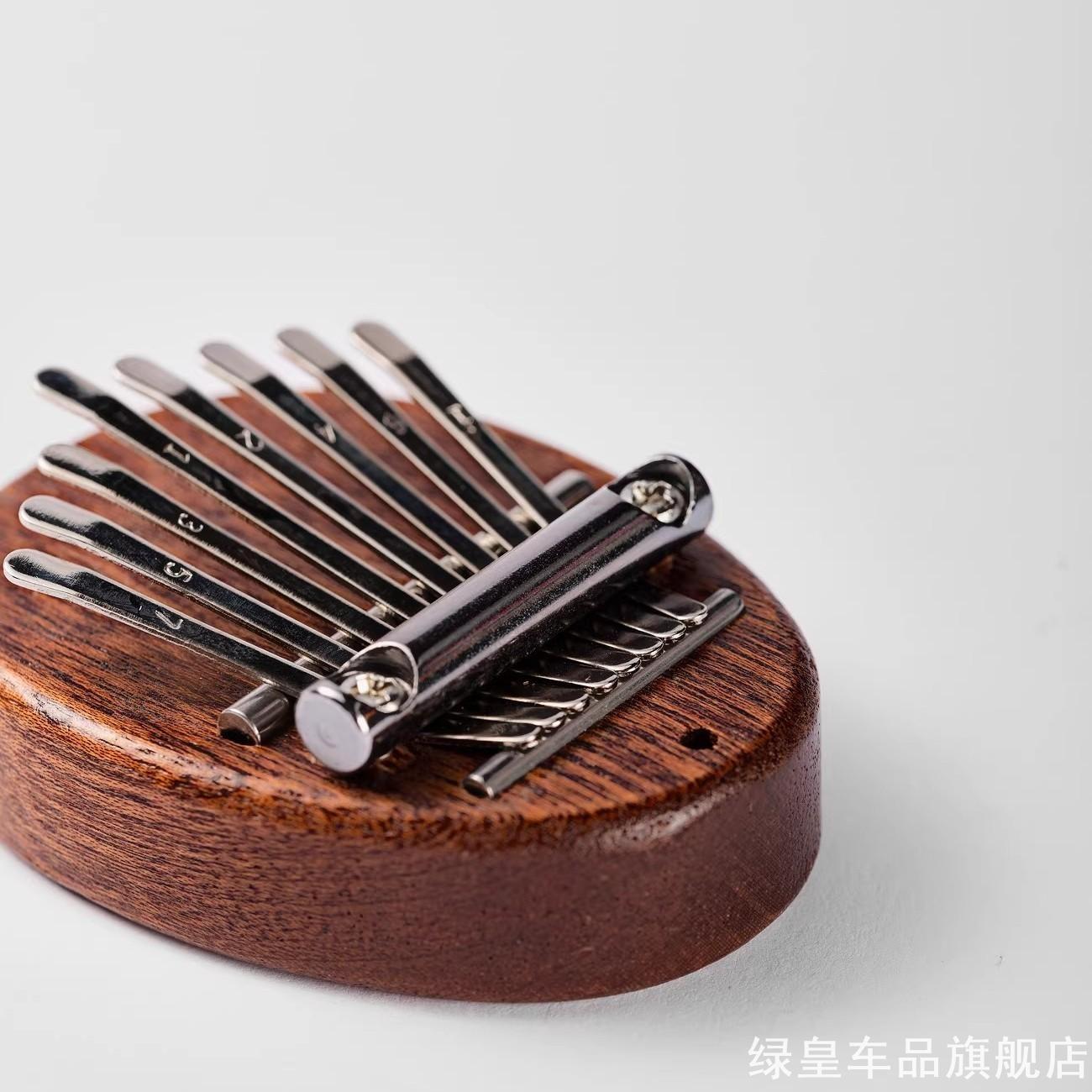 木制卡林巴八音拇指琴儿童迷你便携式乐器初学8音手指钢琴挂饰