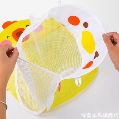 宝宝浴室洗澡玩具收纳袋子卡通小黄鸭卫生间儿童玩具收纳沥水网袋