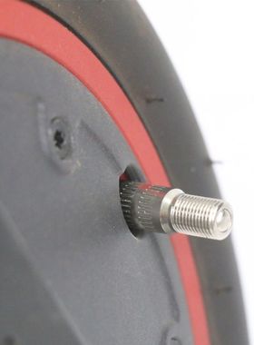 适用于小米滑板车前轮电机延长气嘴 Pro M365延伸充气辅助嘴打气