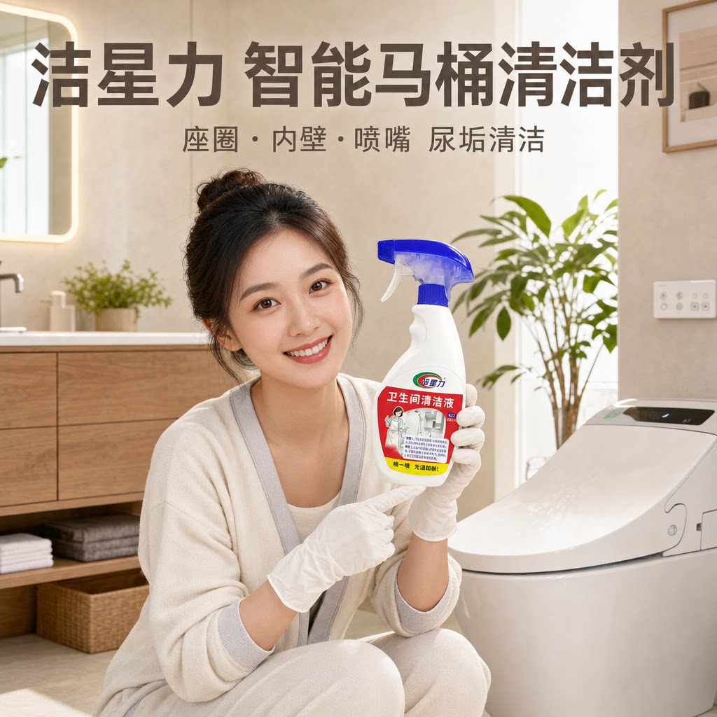 洁星力浴室清洁剂玻璃除水垢卫生