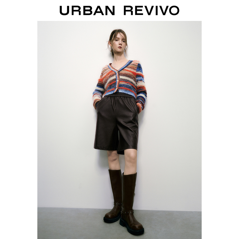 UR2023秋冬女装时髦高街港风气质百搭高腰宽松短裤UWL630032