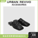 新款 URBAN UAWS40051 女士假日编织平底方头拖鞋 REVIVO2024春季