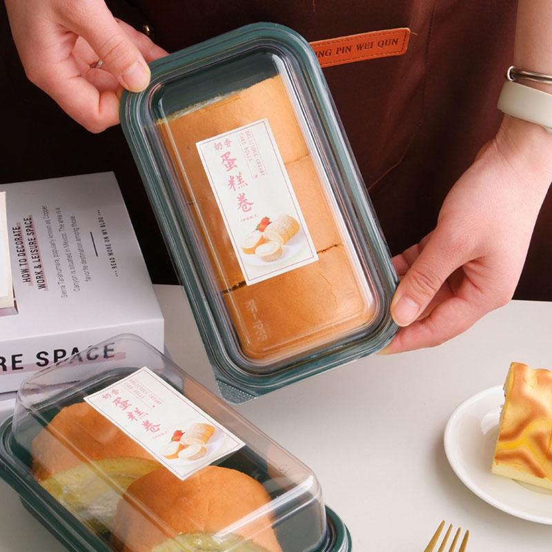 瑞士卷蛋糕卷盒虎皮卷肉松小贝盒