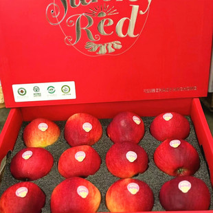 云南昭通昭阳红苹果礼盒12个装新鲜水果冰糖心苹果红富士脆甜多汁