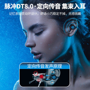 真无线气骨传导蓝牙耳机不入耳夹式新款运动跑步降噪高端超长待机