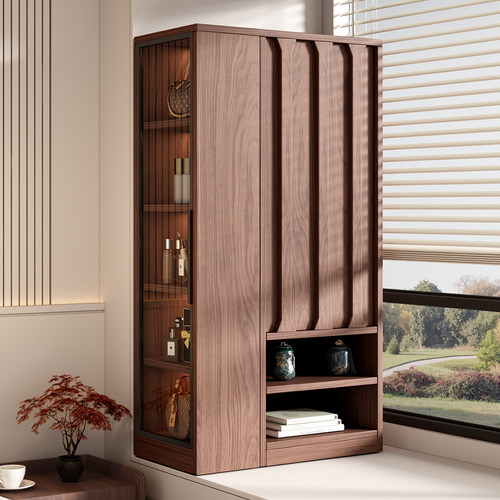 云顶冰飘窗收纳置物柜侧边柜书架