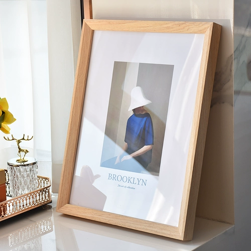Настенная фоторамка из натурального дерева, индивидуальный постер, делается под заказ, изысканный стиль
