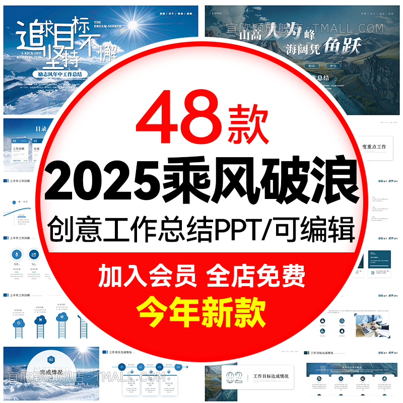 2025乘风破浪PPT格式可编辑