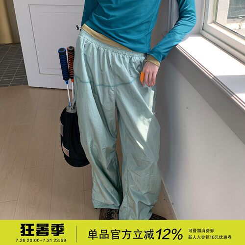 square houlest户外百搭山系徒步登山伞兵库宽松显瘦休闲长裤女
