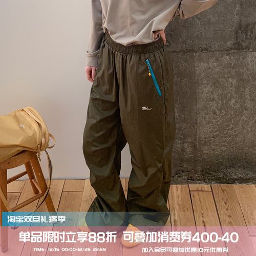 户外运动防水加绒加厚冲锋裤女