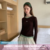 透气弹力瑜伽运动防晒长袖 square houlest户外打底速干衣修身 T女