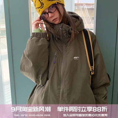 square houlest户外山系登山夹克轻薄防水机能羽绒服冬季外套女