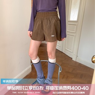 square houlest户外宽松透气运动防走光健身瑜伽速干三分裤短裤女