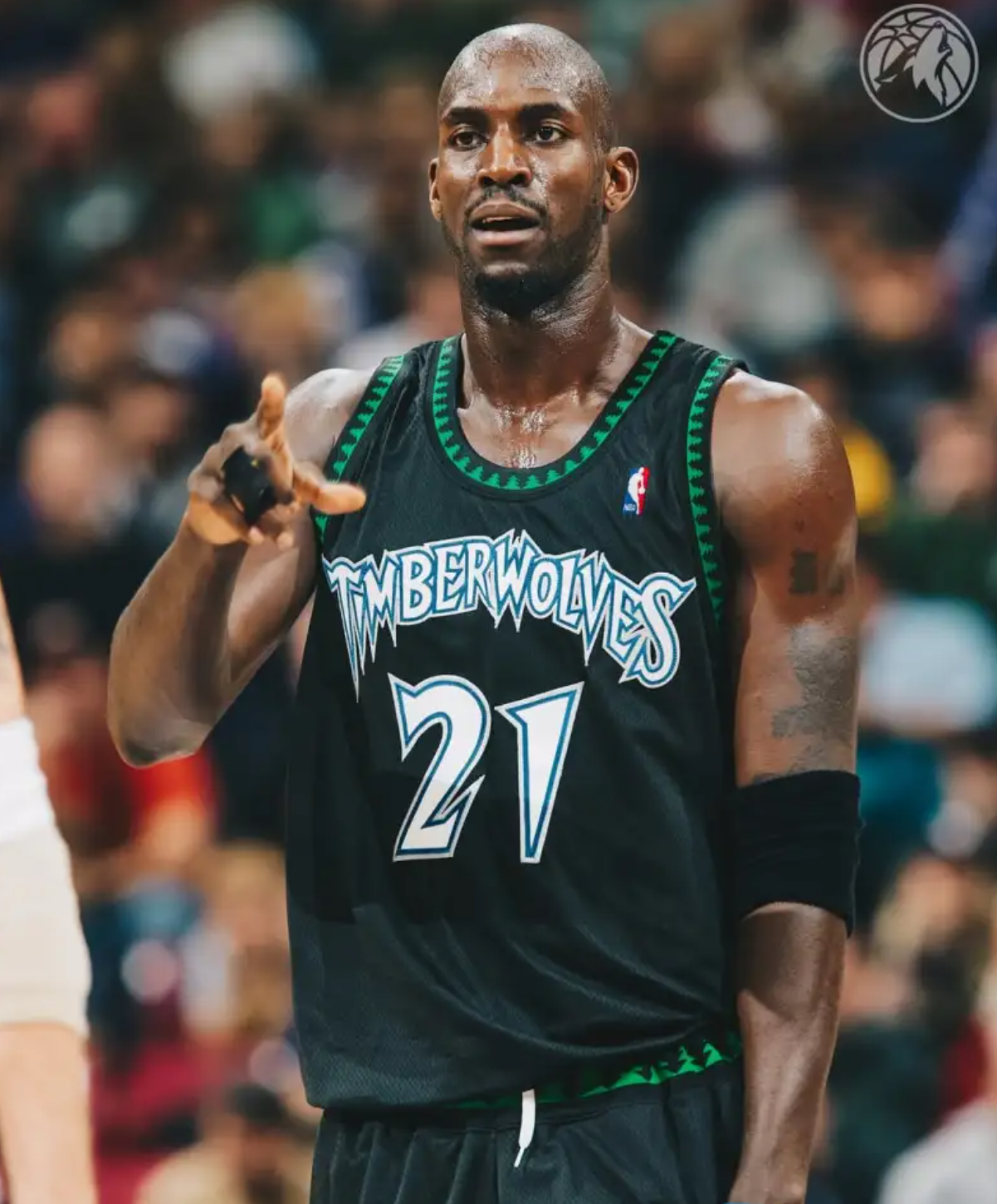 Mitchell Ness NBA 97-98赛季 森林狼队 加内特21号 球迷版 球衣