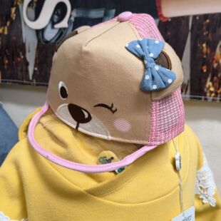 Paw in Paw  男女童夏款 帽子 大网眼卡通熊设计 透明帽檐 棒球帽