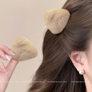 短发刘海边夹小号猫耳抓夹前额侧边发夹女2025新款小夹子头饰发卡