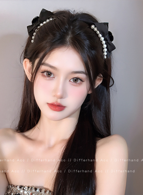 公主头抓夹女高级感2025新款蝴蝶结发夹边夹侧边刘海发饰夹子头饰