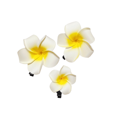 简约百搭可爱甜美鸡蛋花发夹