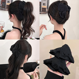 路易斯赫本风气质抓夹发夹女高级感后脑勺大号鲨鱼夹盘发夹子头饰