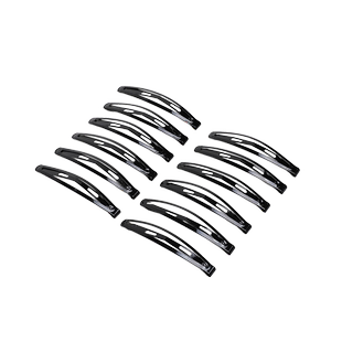 黑色简约一字夹女侧边碎发刘海夹子头饰发夹高端顶夹前额bb夹发卡