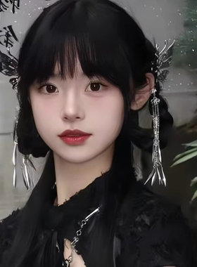 中华娘配饰发夹女2025新款高端蝴蝶抓夹旗袍发包中式流苏夹子头饰