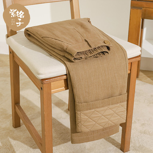 紫格子2026秋冬新款休闲裤女时尚百搭棉裤宽松显瘦直筒裤女长裤子