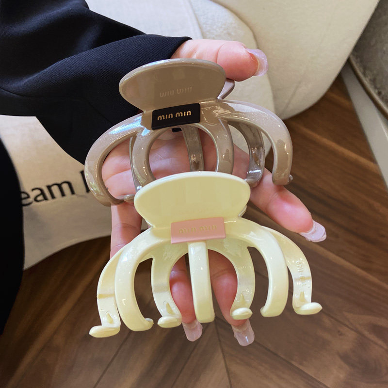 发量多入~大号盘发抓夹复古亚克力发夹女后脑勺简约鲨鱼夹高级感,饰品/流行首饰/时尚饰品新,发饰,淘宝优惠券,粉丝福利购,淘宝优惠卷