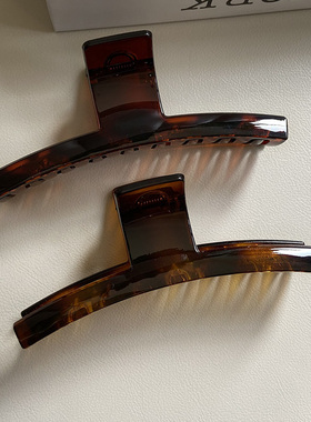 法式慵懒风高级感PC板材抓夹女韩国东大门简约大发夹后脑勺盘发夹