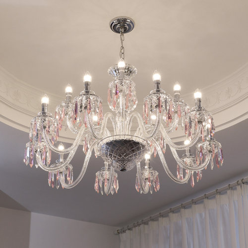 法式蜡烛水晶吊灯酒店工程订制