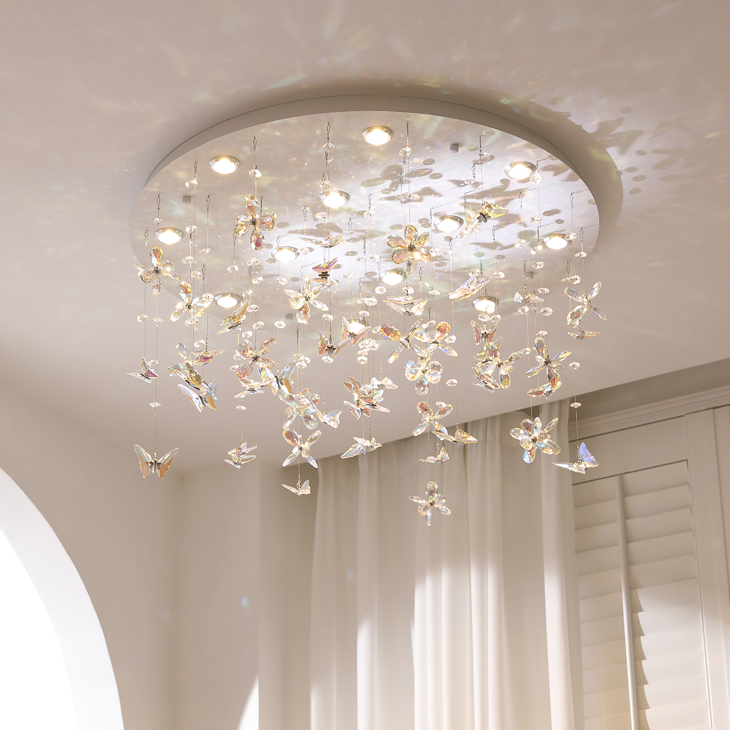 法式吸顶灯高级感客厅餐厅水晶灯