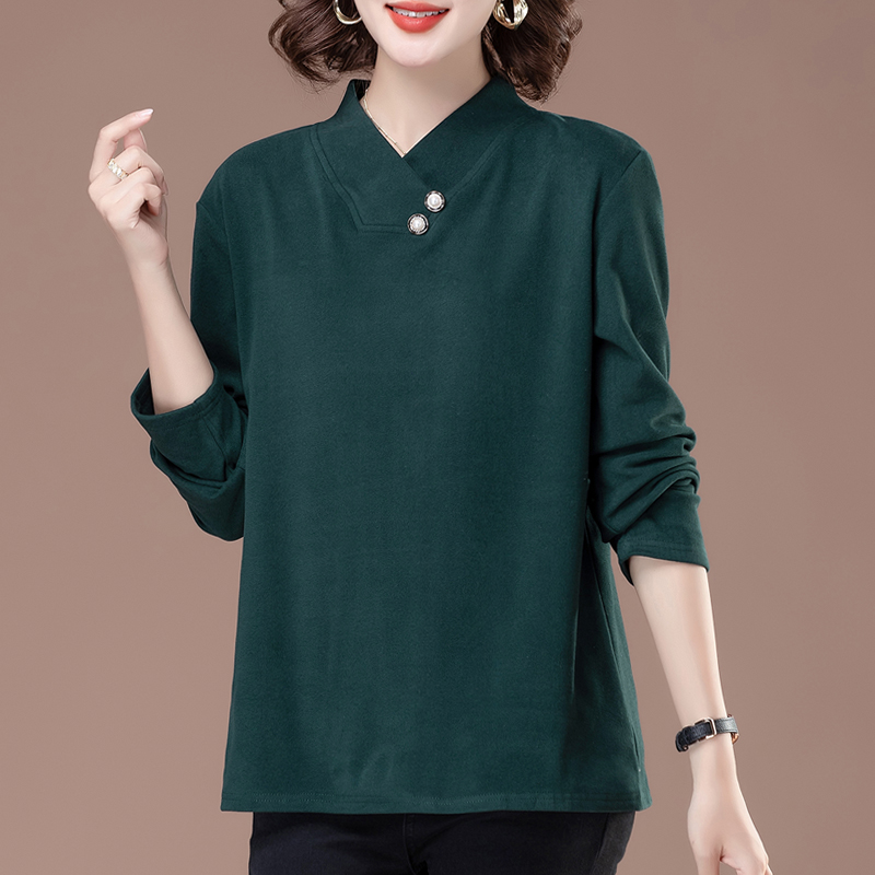 德绒打底衫女洋气妈妈可外穿